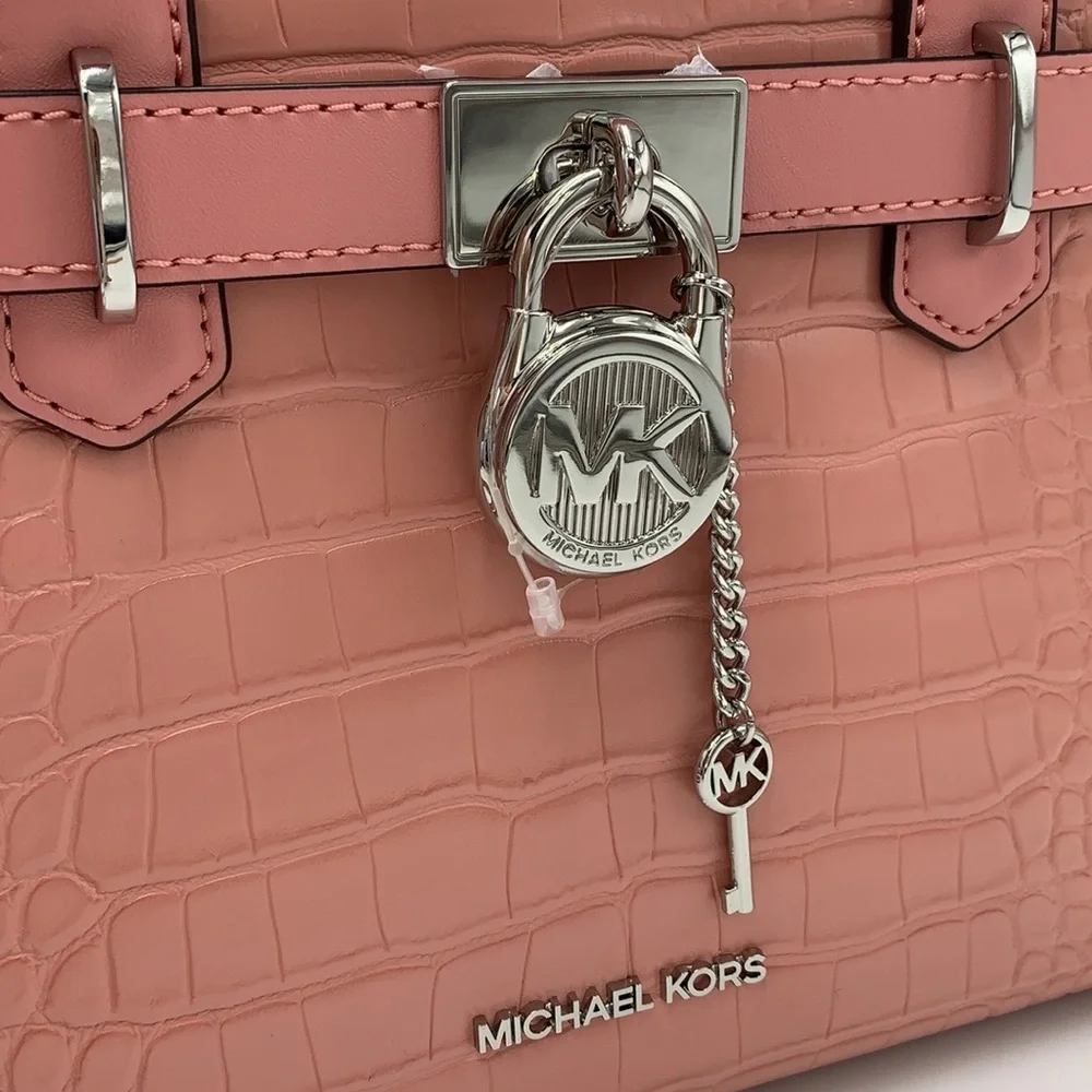MICHAEL KORS
Hamilton Small Crocodile Embossed Faux Leather Satchel
Primrose
NWT - Picture 12 of 16
